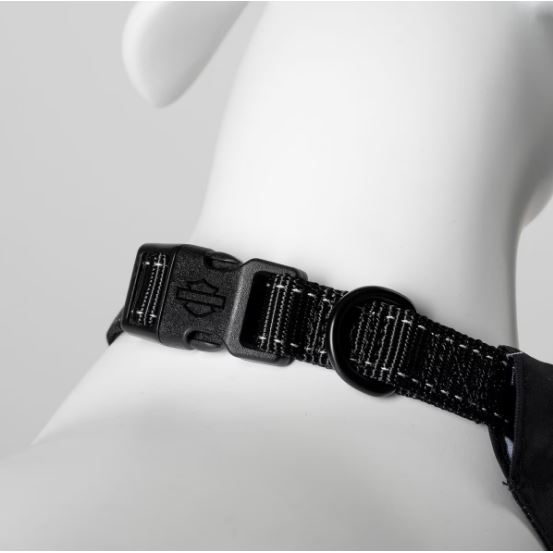 Černý šátek pro domácí mazlíčky s logem Harley-Davidson