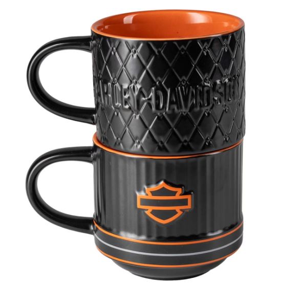 Sada dvou keramických hrnků (420 ml) Harley-Davidson HDX-98683 