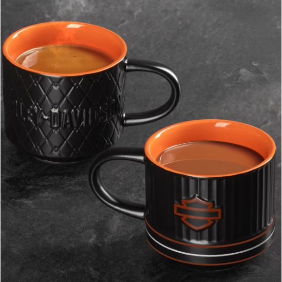 Sada dvou keramických hrnků (420 ml) Harley-Davidson HDX-98683 