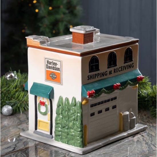 Keramická dóza na sušenky (1,8 L) ve tvaru H-D dealerství HDX-99344