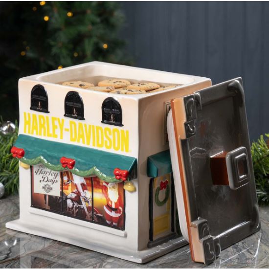 Keramická dóza na sušenky (1,8 L) ve tvaru H-D dealerství HDX-99344