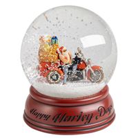 Vánoční sněhová koule Biker Santa – H-D edice 2025 HDX-99346