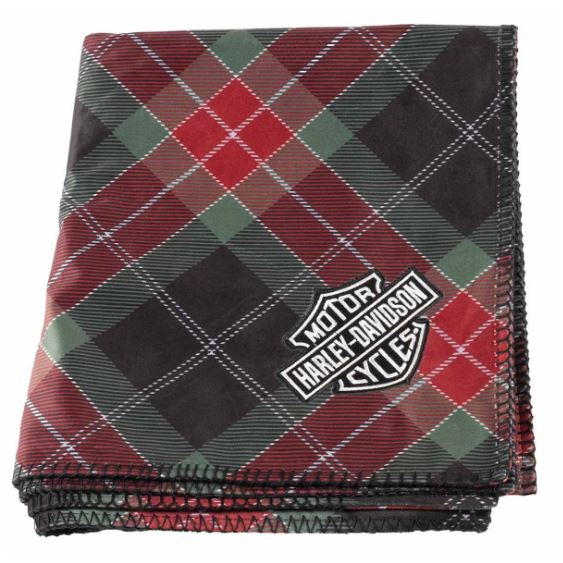 Vánoční kostkovaná deka Harley-Davidson HDX-99353