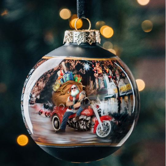 Vánoční koule  Biker Santa HDX-99355