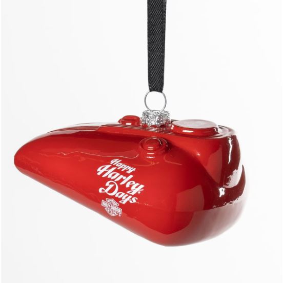 Vánoční dekorace tvar červené skleněné nádrže HDX-99358