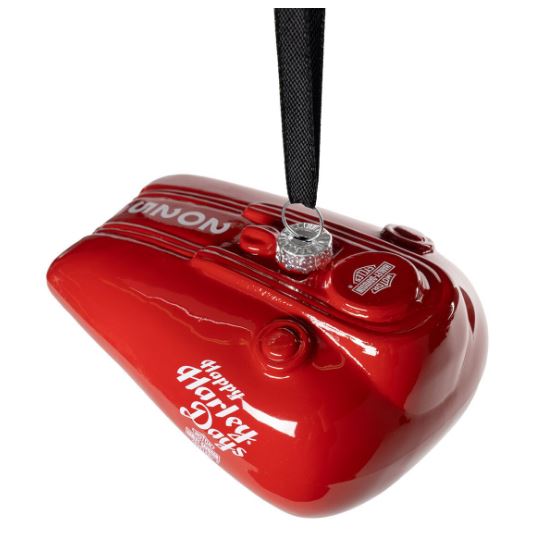 Vánoční dekorace tvar červené skleněné nádrže HDX-99358