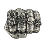 NEW ARRIVAL Pánská přezka na opasek Harley-Davidson Knuckle starý nikl – MAU017/61