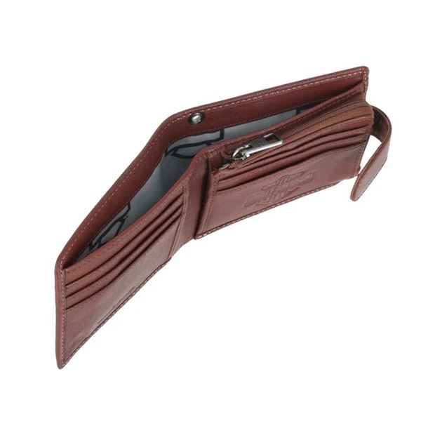 Harley-Davidson kožená Billfold Peněženka s Coin Pocket - MWM130/01