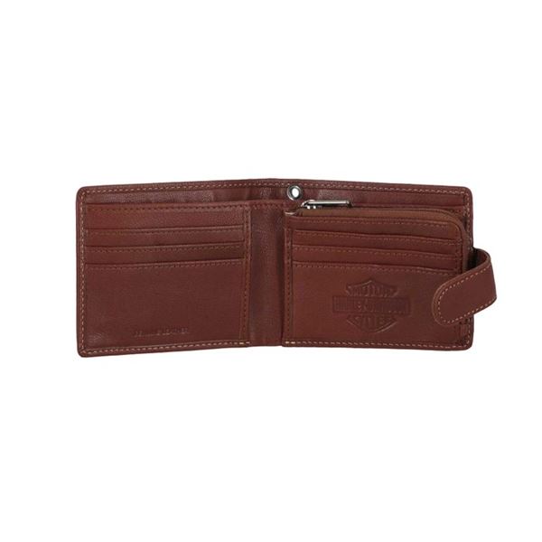 Harley-Davidson kožená Billfold Peněženka s Coin Pocket - MWM130/01