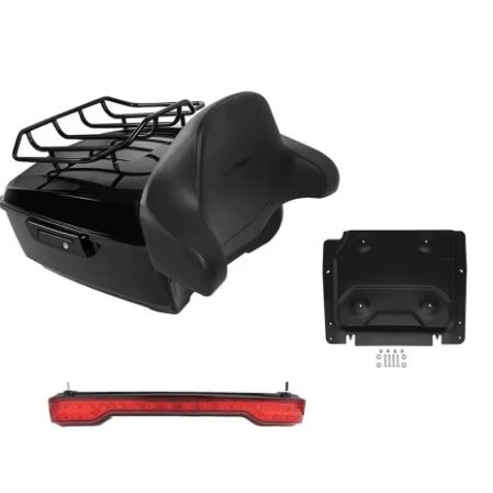 Motorcycle King Trunk Pad with Rack and Brake Light